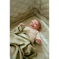 Муслиновая ткань из органического хлопка - 120x120 см - Pure Sage - Little Dutch 3