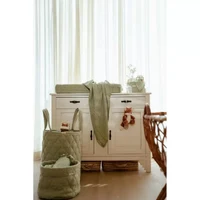 Муслиновая ткань из органического хлопка - 120x120 см - Pure Sage - Little Dutch 4