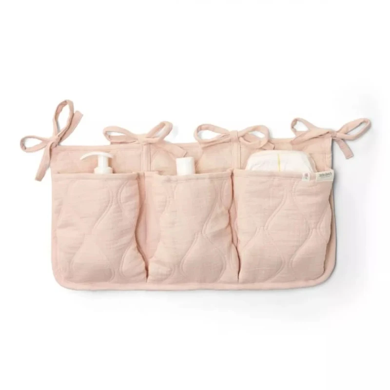 Organizator din bumbac organic pentru patut - Pure Blossom - Little Dutch 2