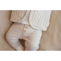 Pantaloni din bumbac organic - Nappy Sand - Little Dutch - 56 4