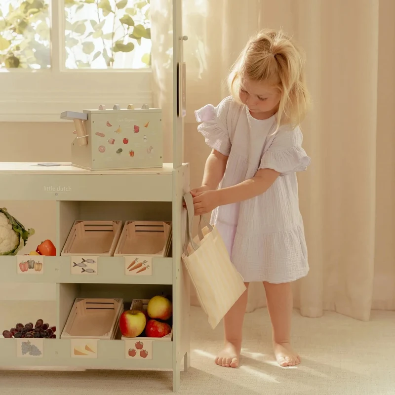 Taraba pentru fructe si legume din lemn FSC - Little Dutch 6