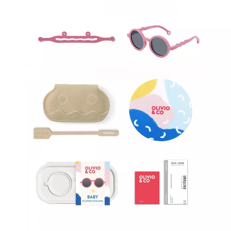 Ochelari de soare cu lentile polarizate - 0-18 luni - Clasic - Flower Stall-Rock Rose - Olivio & Co 5