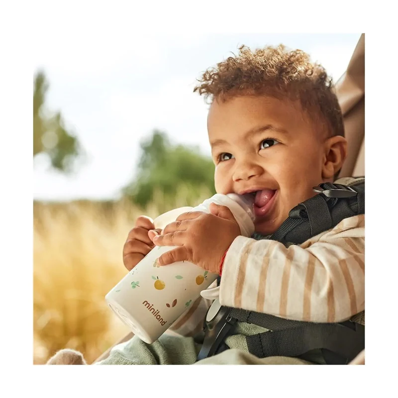 Sticlă termică/biberon cu tetină 240 ml Miniland Thermobaby Valencia 2