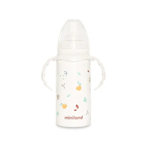 Sticlă termică/biberon cu tetină 240 ml Miniland Thermobaby Valencia