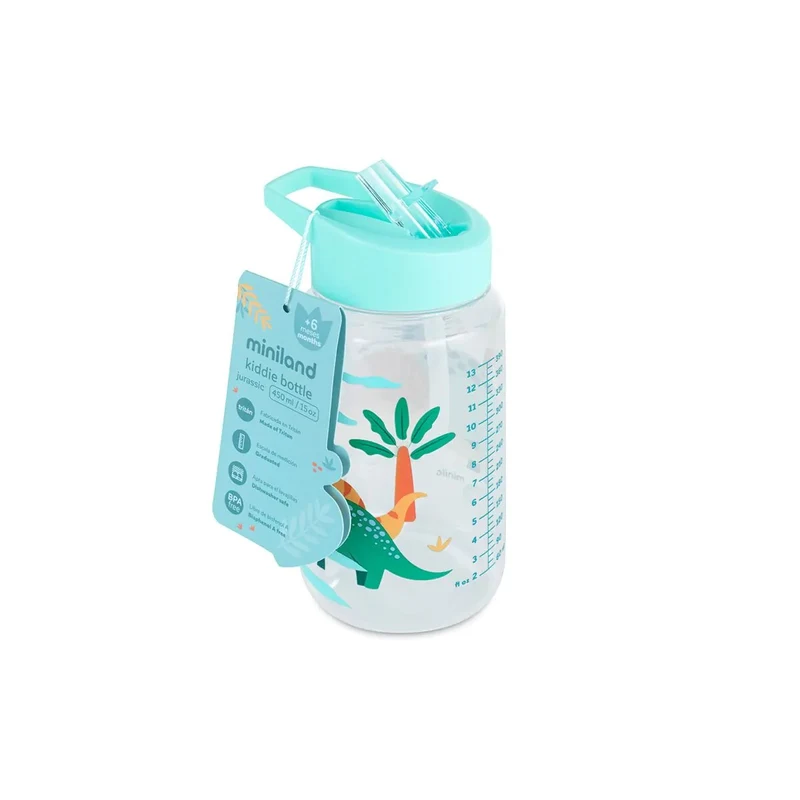 Бутылка/поильник 450 мл Miniland Kiddie Bottle Jurassic 2