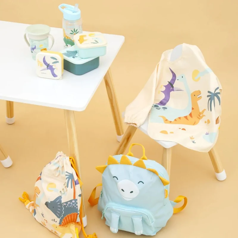 Водонепроницаемый слюнявчик с рукавами Miniland Soft Biby Jurassic 4