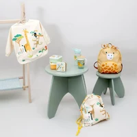 Водонепроницаемый слюнявчик с рукавами Miniland Soft Biby Jungle 2