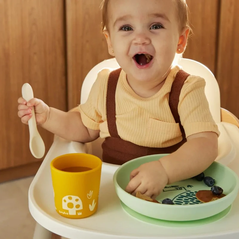 Set veselă din silicon – Miniland Silicone Meal Set Forest 3
