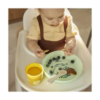 Set veselă din silicon – Miniland Silicone Meal Set Forest 4
