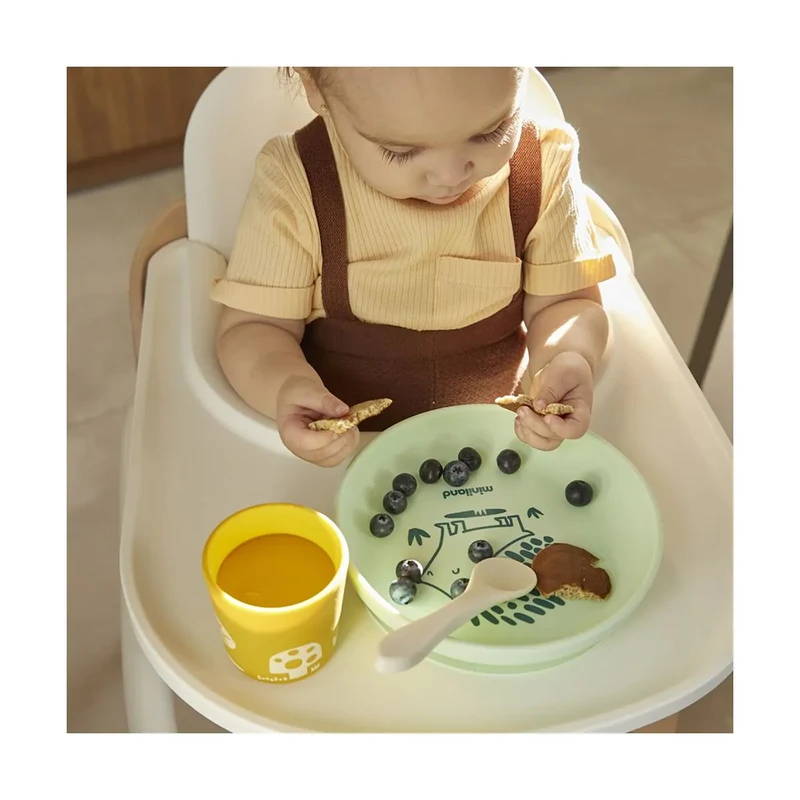 Set veselă din silicon – Miniland Silicone Meal Set Forest 4
