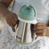 Beaba Cana cu pai din inox 250ml Sage Green B913535 4