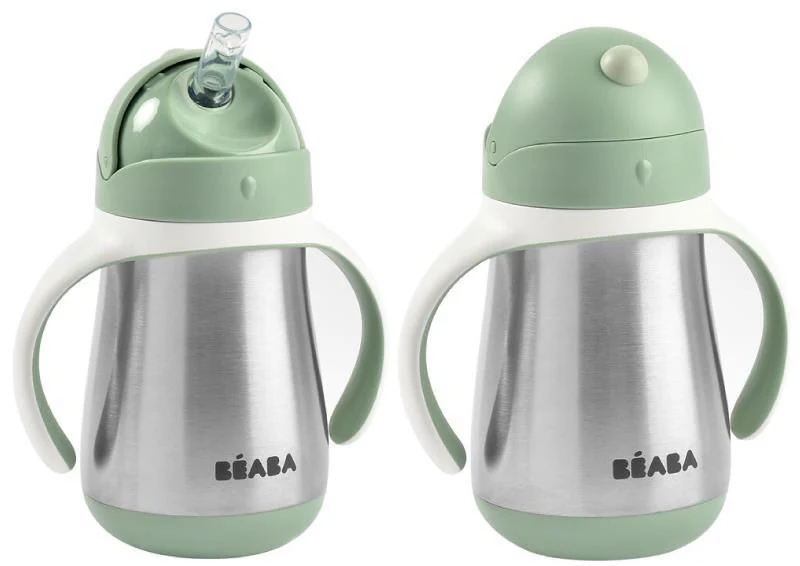 Beaba Cana cu pai din inox 250ml Sage Green B913535 3