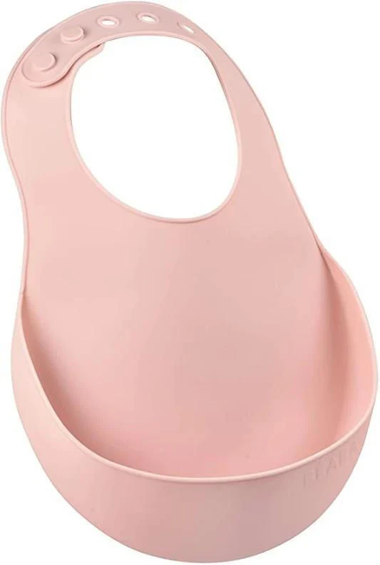 Beaba Силиконовый слюнявчик Old Pink B913491 2