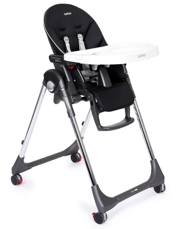 Scaun de masa Prima Pappa Follow Me High Tech Licorice, Peg Perego 4