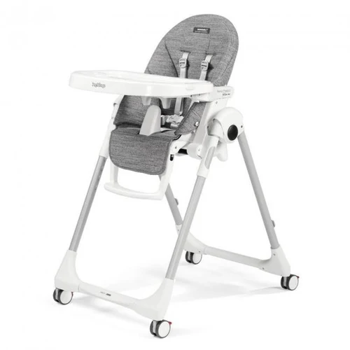 Scaun de masa Prima Pappa Follow me, Wonder Grey,  Peg Perego