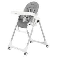 Scaun de masa Prima Pappa Follow me, Wonder Grey,  Peg Perego 2