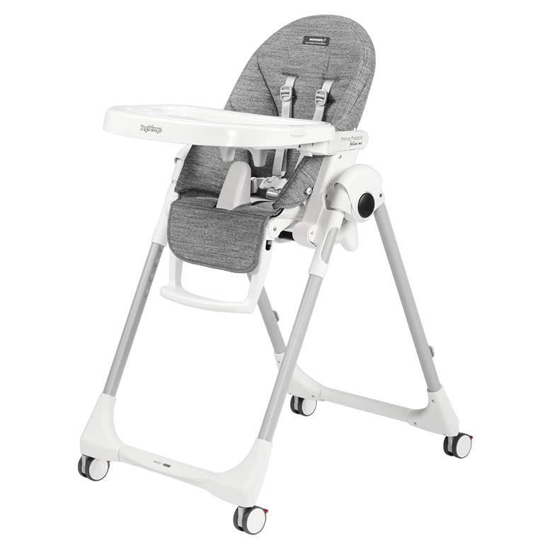 Scaun de masa Prima Pappa Follow me, Wonder Grey,  Peg Perego 2