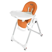 Scaun de masa Prima Pappa Follow me, Wonder Orange,  Peg Perego