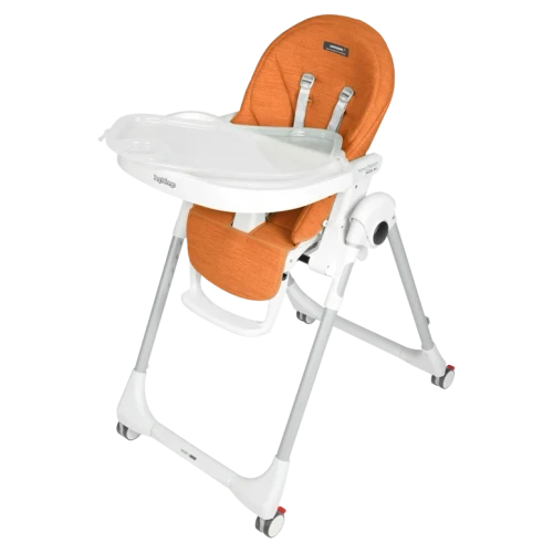 Scaun de masa Prima Pappa Follow me, Wonder Orange,  Peg Perego