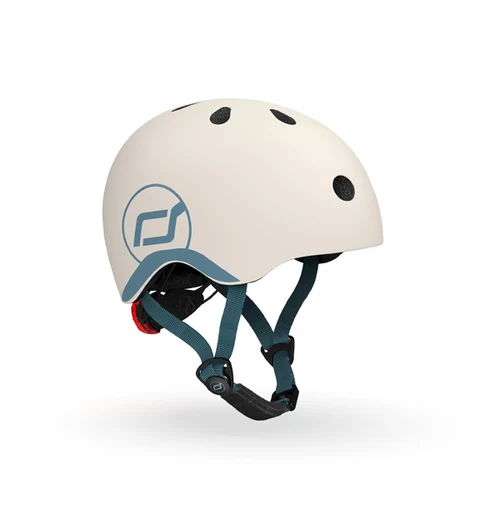 Casca de protectie pentru copii, cu sistem de reglare, Scoot & Ride Ash, XXS-S, 1 an+