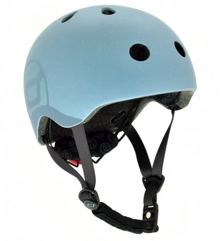 Casca de protectie pentru copii, cu sistem de reglare, Scoot & Ride Steel, XXS-S, 1 an+