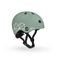 Casca de protectie pentru copii, cu sistem de reglare, Scoot & Ride Greenlines, XXS-S, 1 an+ 2