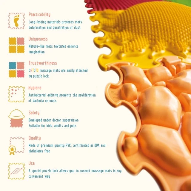 Ortoto Covoras Ortopedic-Puzzle Sunshine garden 7