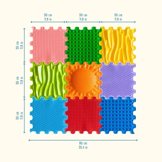 Ortoto Covoras Ortopedic-Puzzle Stimulative Rainbow 2