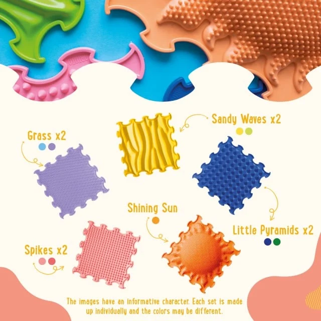 Ortoto Covoras Ortopedic-Puzzle Stimulative Rainbow 8