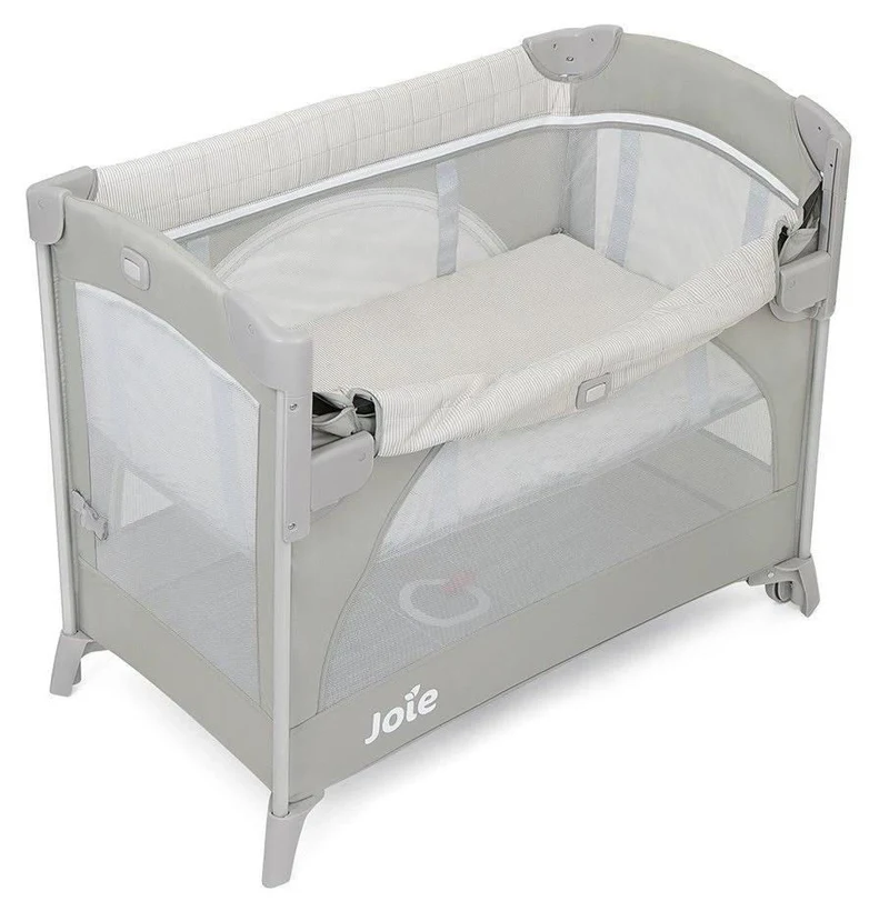 Складная кроватка-co-sleeper Joie Kubbie Sleep Wheat 2