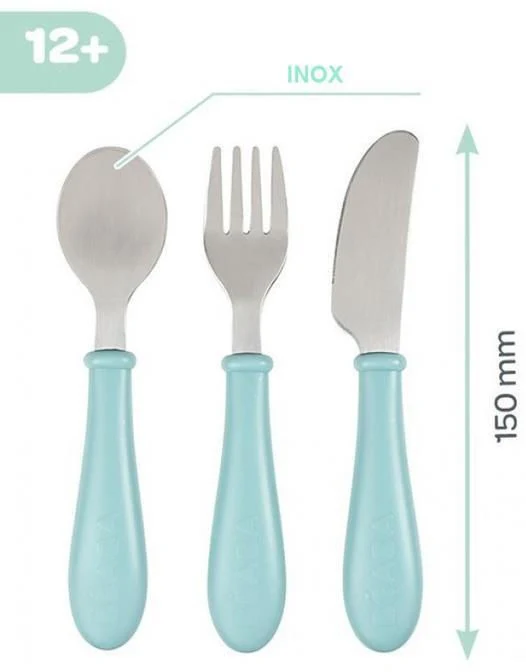 Beaba Set 3 tacamuri Inox Airy Green B913461 2