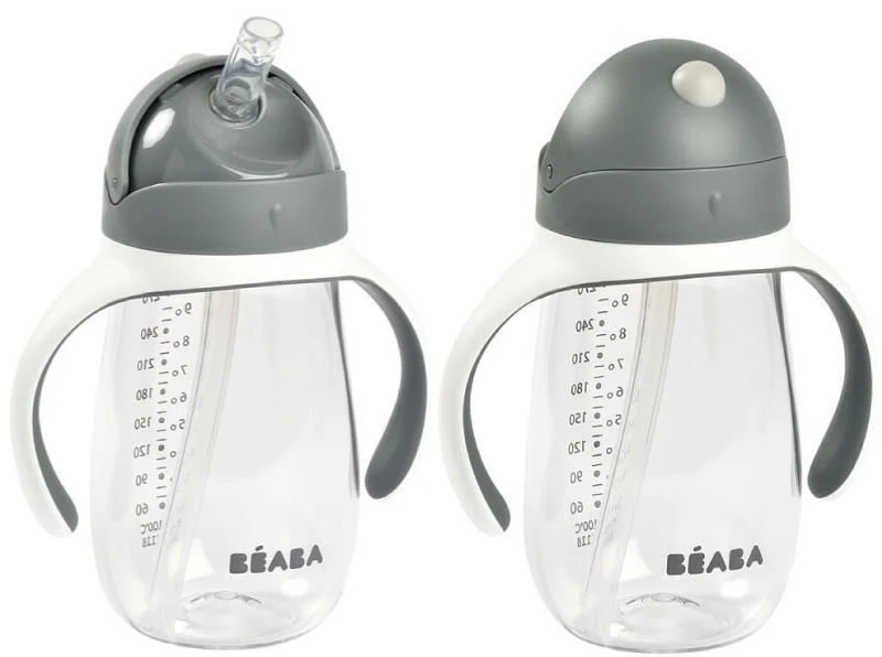 Beaba Cana cu pai din tritan 300ml Mineral Grey B913534 3