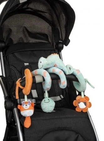 Jucarie plus copii Cameleon  Chicco, pentru bara carucior, 0luni+ 110430 2