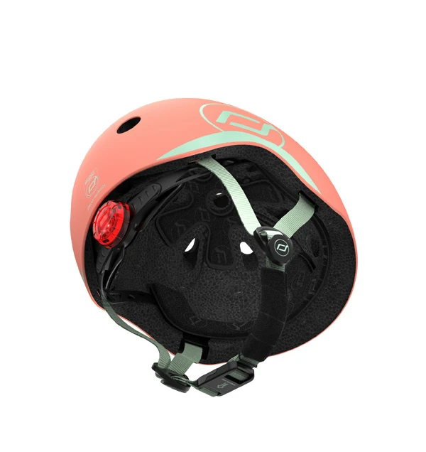 Casca de protectie pentru copii, cu sistem de reglare, Scoot & Ride Peach, XXS-S, 1 an+ 3