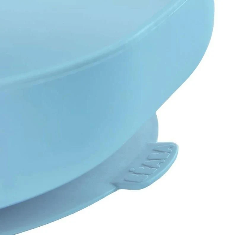 Beaba Farfurie silicon cu ventuza Bleu B913430 2