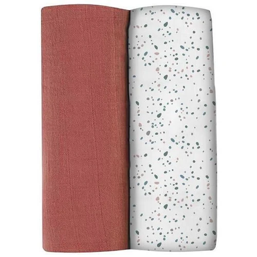 Beaba Set 2 Museline Bumbac 120/120 Hot Sauce/Terrazzo B920391
