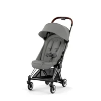 Cybex Carucior ultracompact Coya Chrome Dark Brown Mirage Grey, dark grey