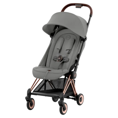 Carucior ultracompact Cybex Coya Rosegold Mirage Grey, dark grey