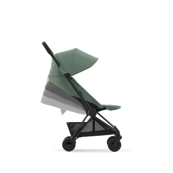 Carucior ultracompact Cybex Coya Matt Black Leaf Green 3