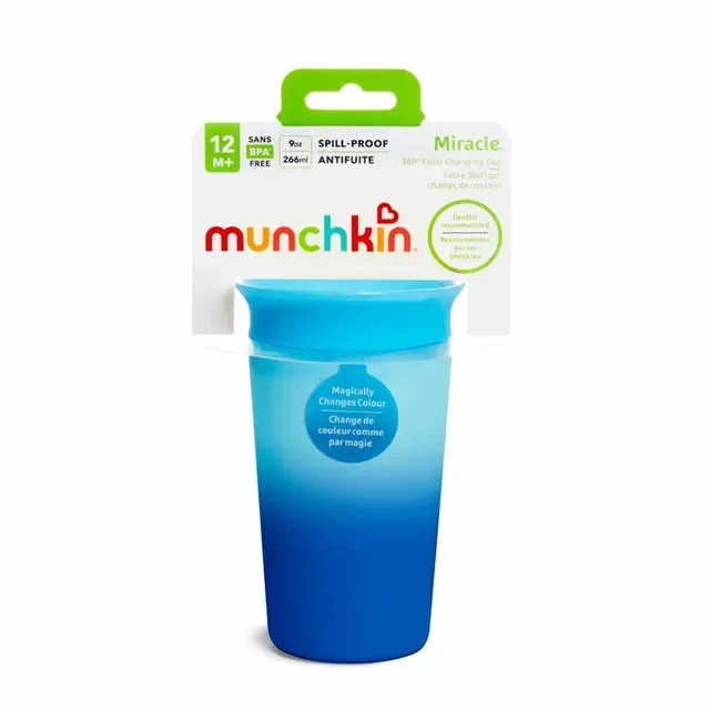 Munchkin 1 шт., Miracle Cup с изменением цвета 9 oz Blue 6