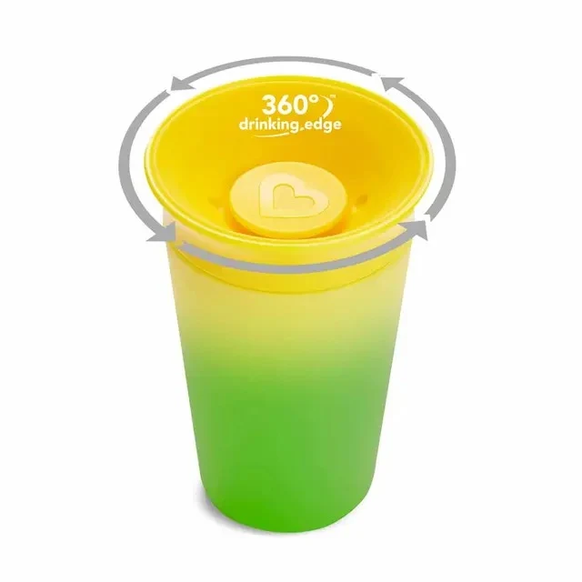 Munchkin 1pk 9oz MRCL Colour Changing Cup-Yellow 2