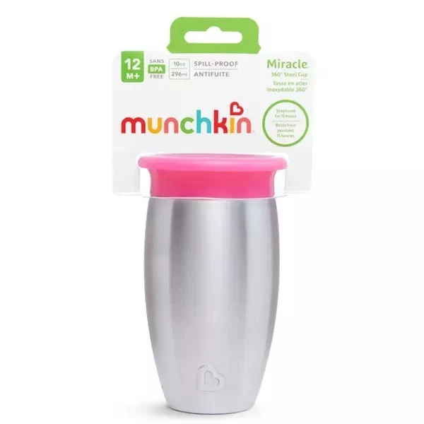 Термокружка Miracle 260 мл Pink Munchkin 3