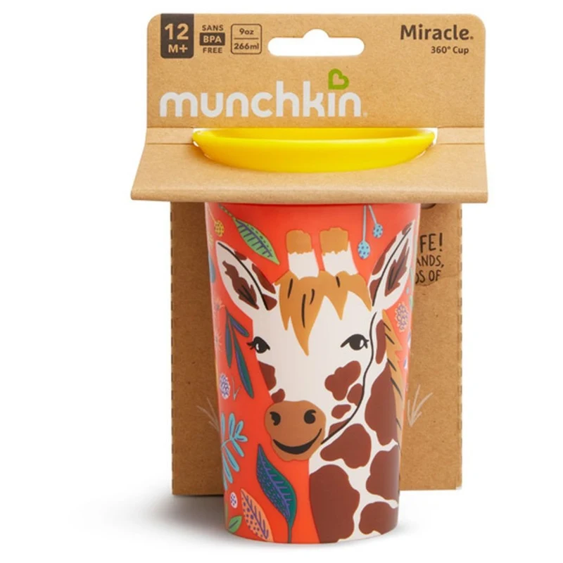 Munchkin 1 шт., Miracle Wildlove Sippy Cup 9 oz Giraffe 4