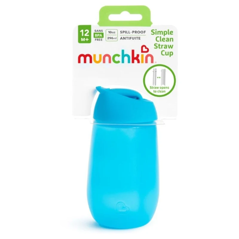 Munchkin 1 шт., Simple Clean Straw Cup 10 oz Blue 3