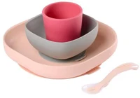 Beaba Set de masa silicon 4 piese Roz B913429