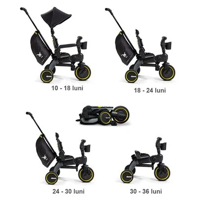 Tricicleta Doona Liki Trike Midnight Editie limitata 12
