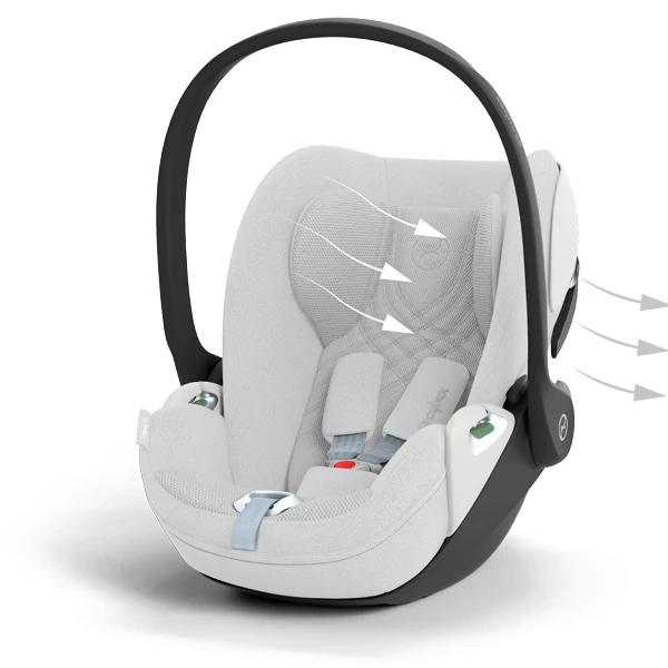Автокресло Cybex Cloud T i-Size Plus Platinum White light grey 2