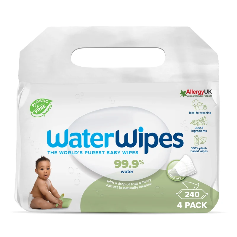 Servetele umede Water Wipes, Soapberry 4*60 buc 2