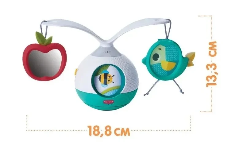 Carusel mobil 2 in 1 Tiny Love Meadow Days, 0 luni+, Multicolor 3
