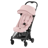Коляска ультракомпактная Cybex Coya Matt Black Peach Pink light pink 2025